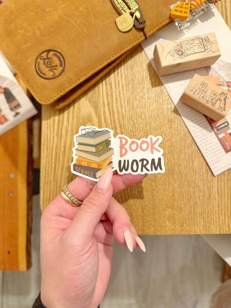 Bookshelf Vinyl Stickers