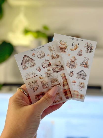 Rustic Autumn Stickers | N107 N108
