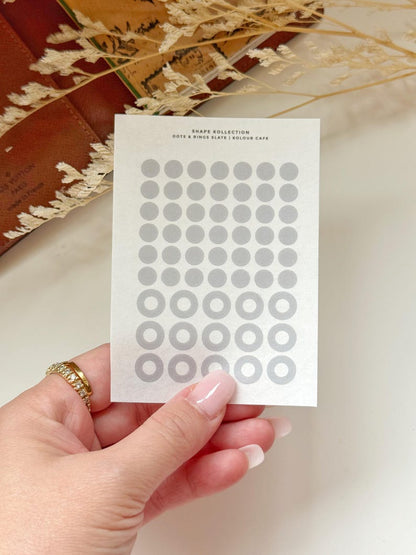 Planner Drops and Squares Washi Stickers