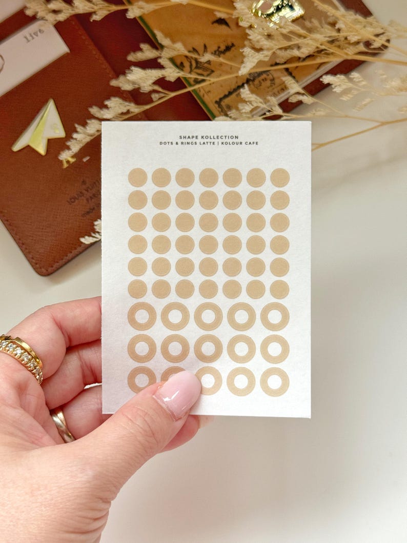 Planner Drops and Squares Washi Stickers