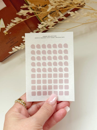 Planner Drops and Squares Washi Stickers