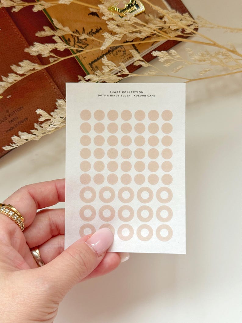 Planner Drops and Squares Washi Stickers