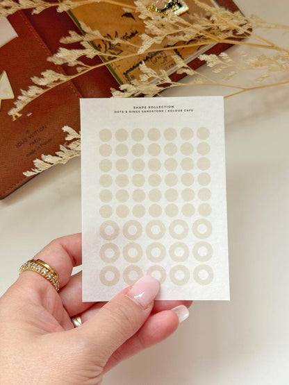 Planner Drops and Squares Washi Stickers