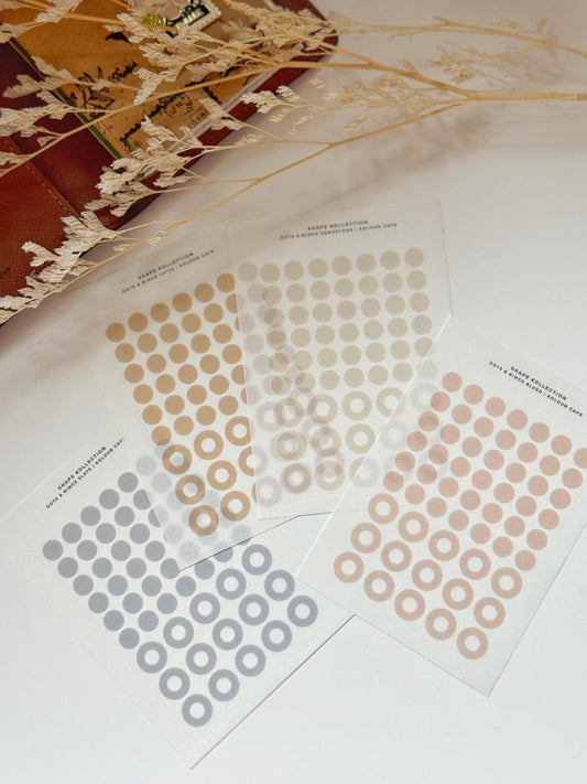 Planner Dots and Rings Washi Stickers | Staple Colours