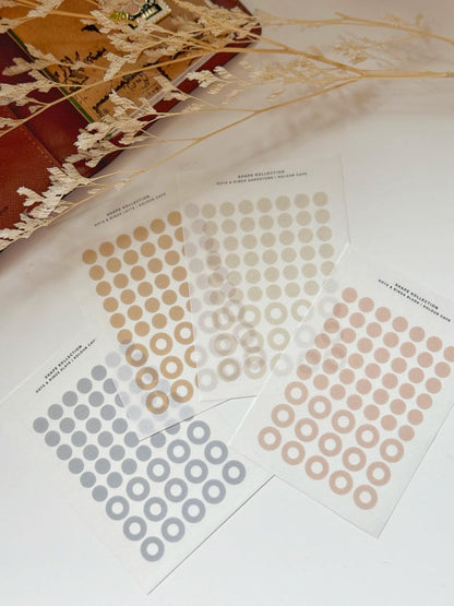 Planner Drops and Squares Washi Stickers