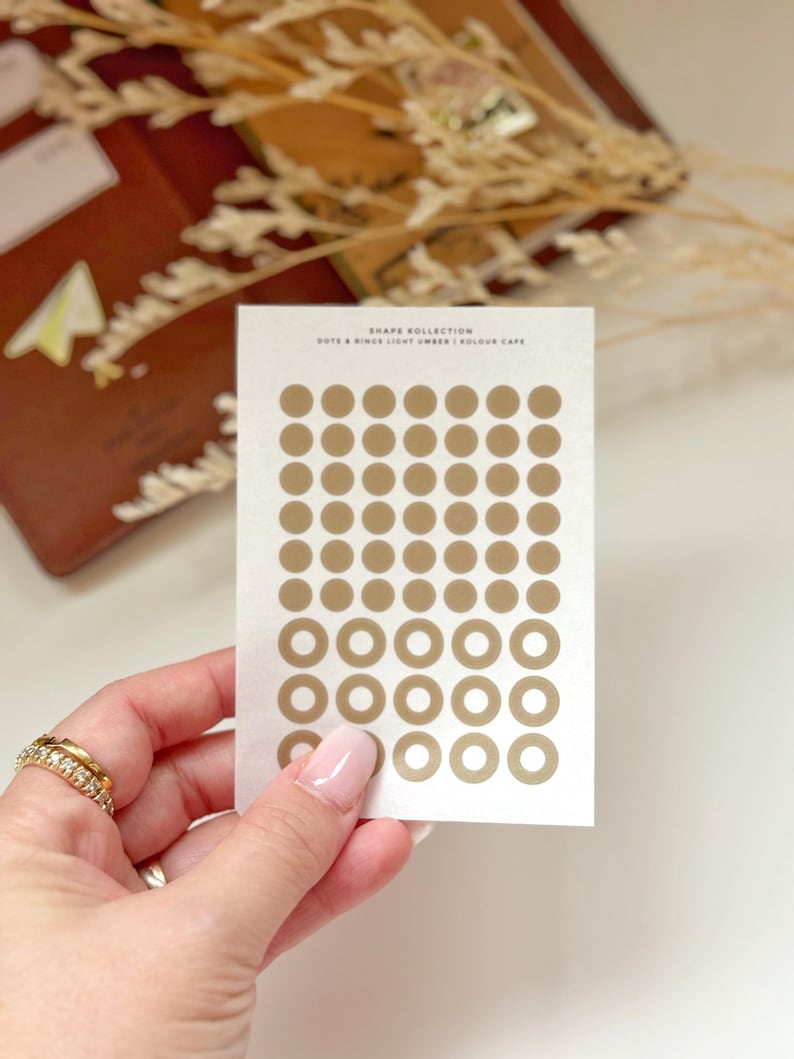 Planner Dots and Rings Washi Stickers | Moderns