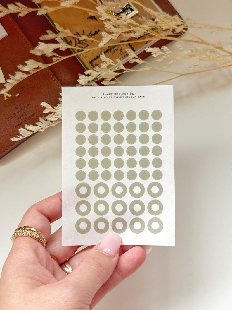 Planner Dots and Rings Washi Stickers | Moderns