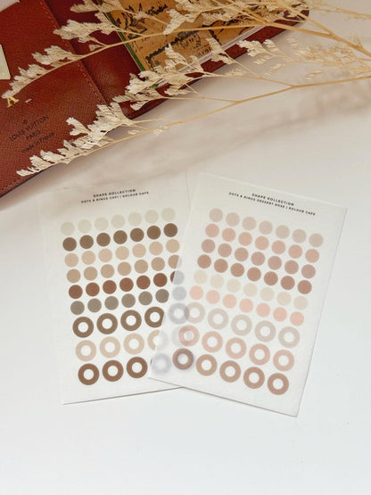 Planner Dots and Rings Washi Stickers