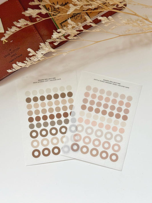 Planner Dots and Rings Washi Stickers