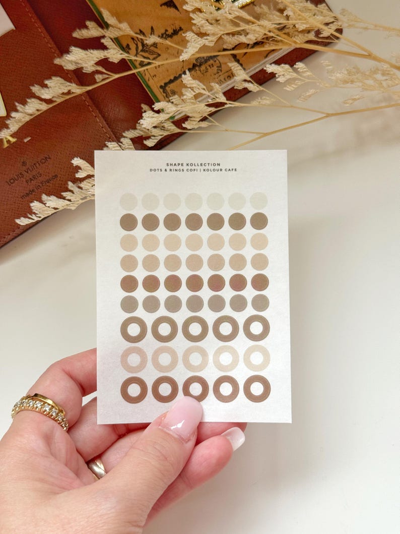 Planner Dots and Rings Washi Stickers