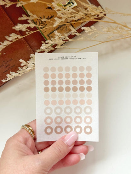Planner Dots and Rings Washi Stickers