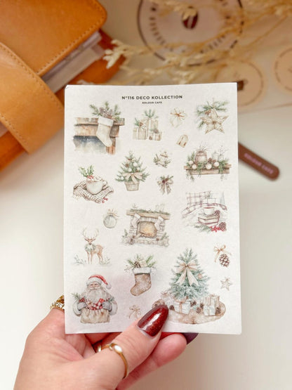 Watercolor Christmas Sticker Set | N116 117 118