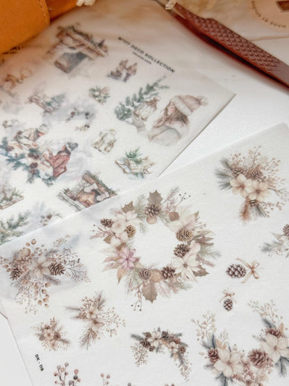 Watercolor Christmas Sticker Set | N116 117 118