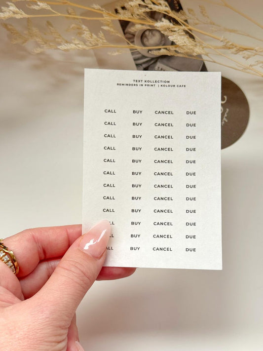 Functional Stickers | Reminders