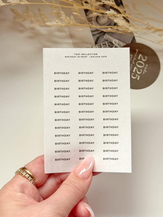 Functional Stickers | Birthday