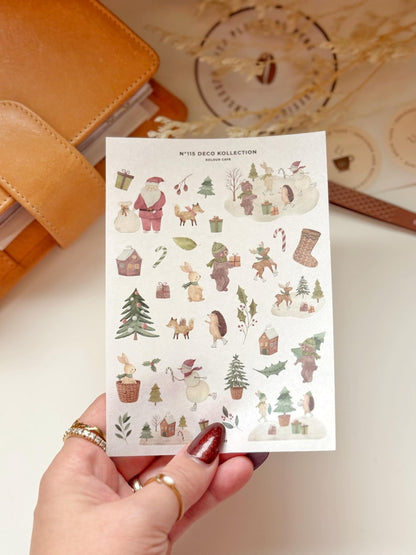 Whimsical Christmas Stickers | N115