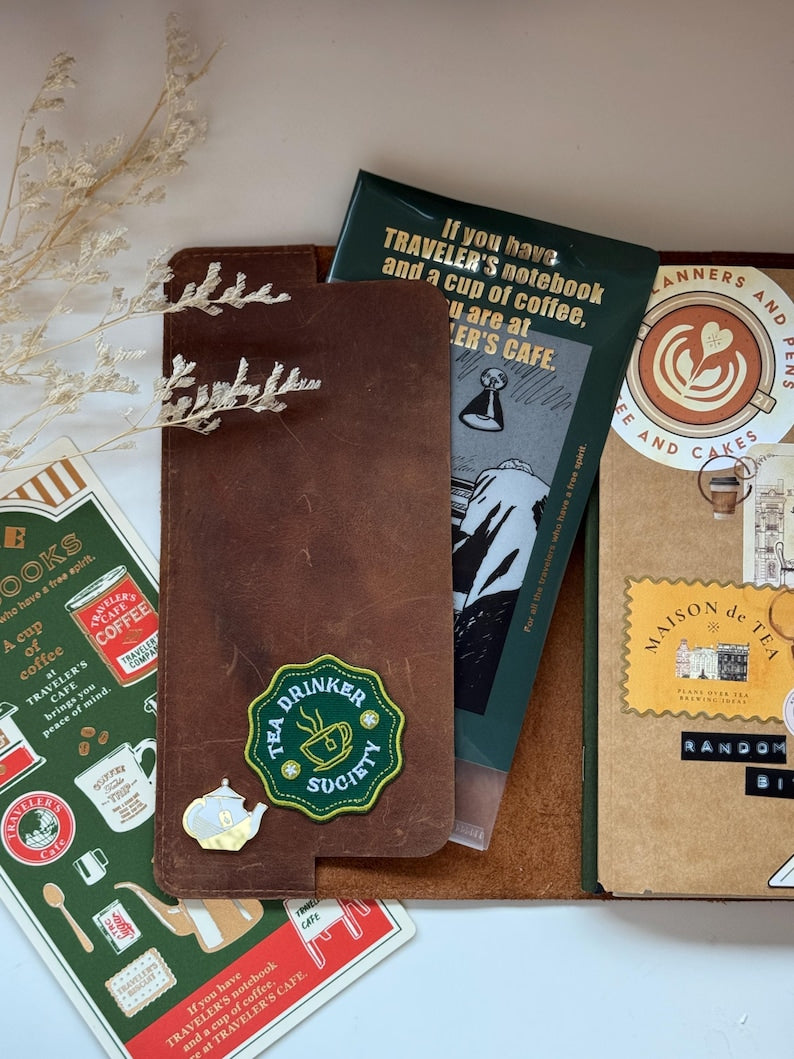 Stick On Vegan Leather Patch | Coffee Cafe