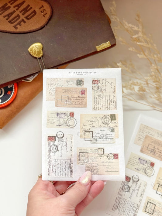 Vintage Postcard Stickers | N140