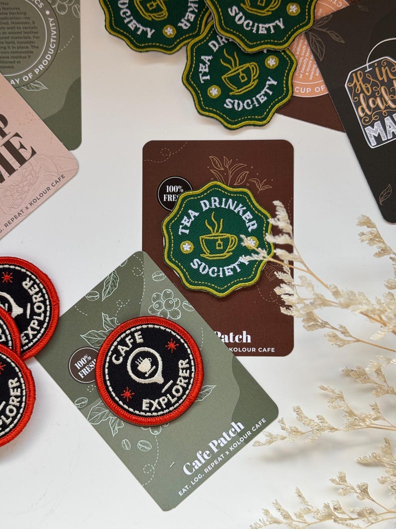 Stick On Embroidered Patch | Coffee Patch