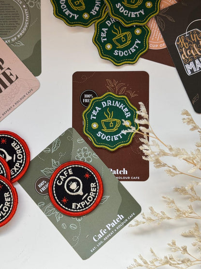 Stick On Embroidered Patch | Coffee Patch