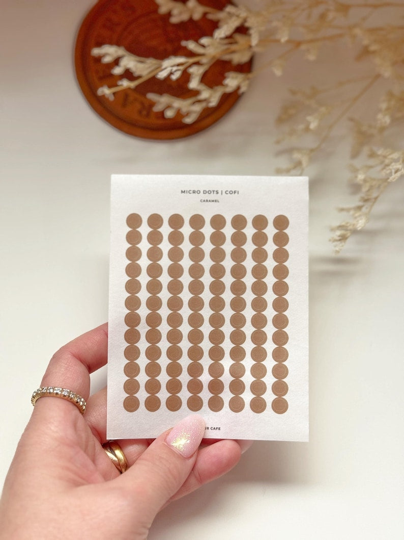 Planner Dots Washi Stickers | Cofi Palette