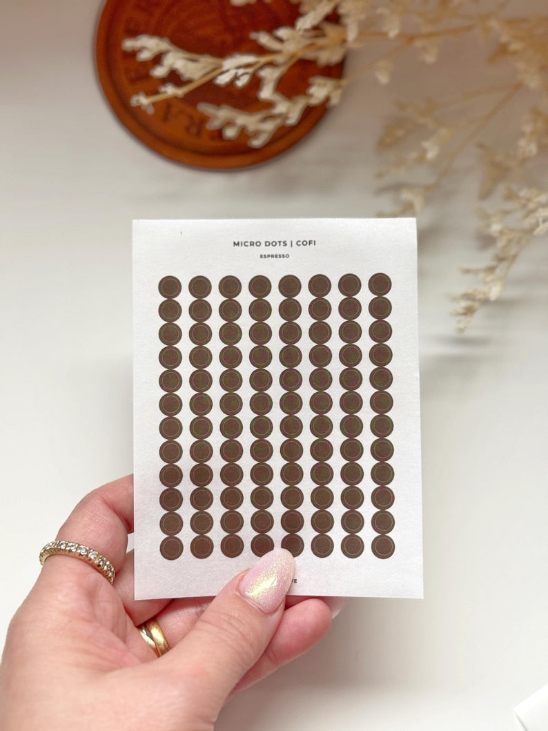 Planner Dots Washi Stickers | Cofi Palette