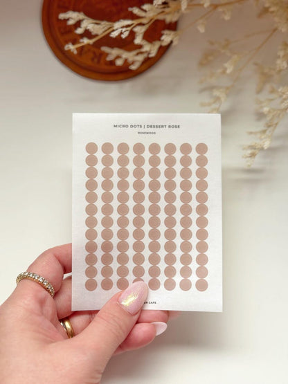 Planner Dots Washi Stickers | Dessert Rose Palette