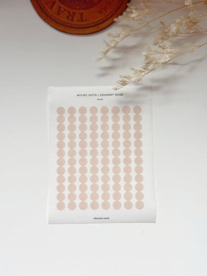 Planner Dots Washi Stickers | Dessert Rose Palette