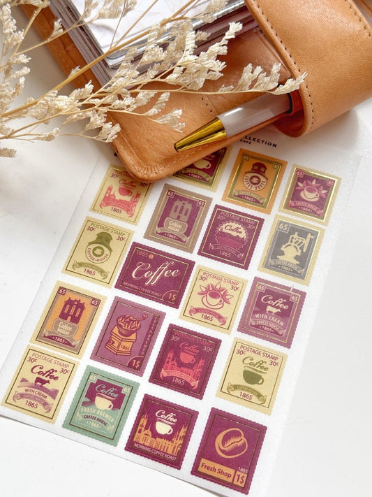 Coffee Stamp Stickers