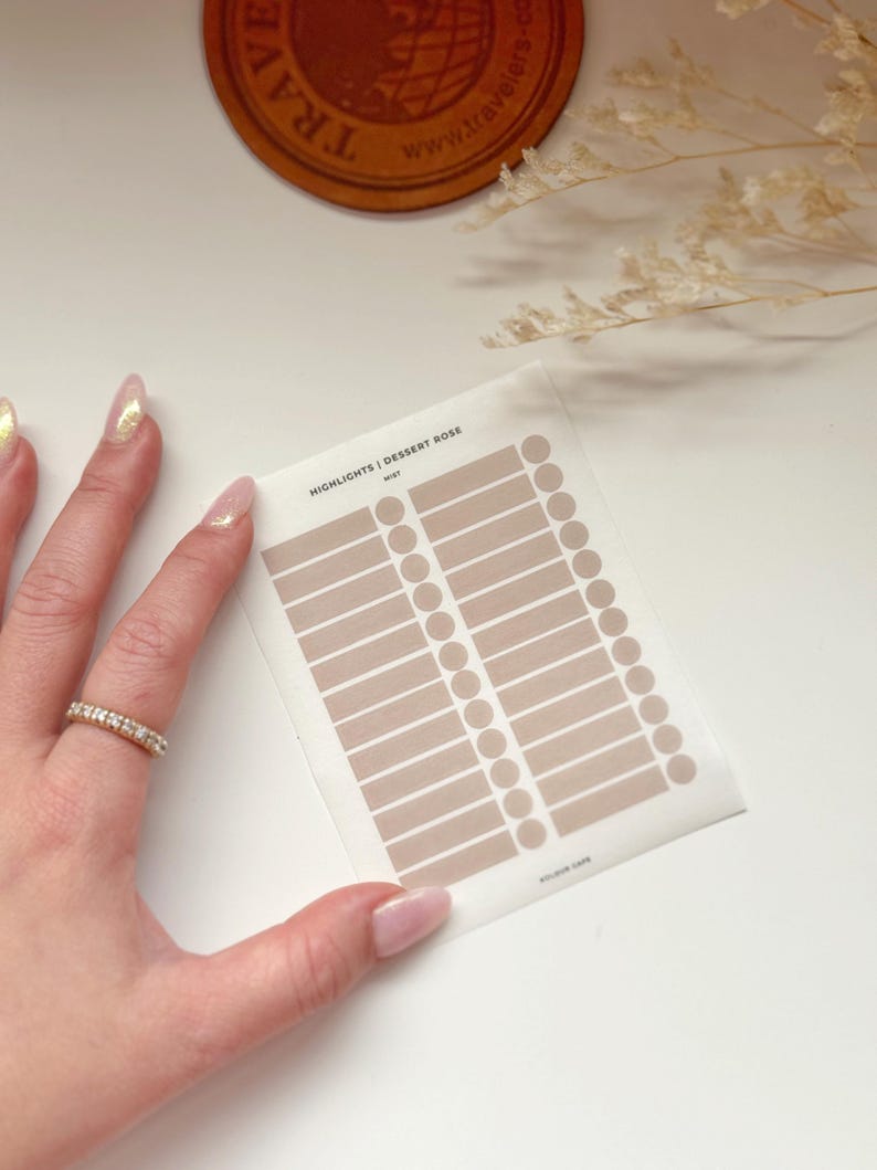 Planner Dots and Rings Washi Stickers | Moderns
