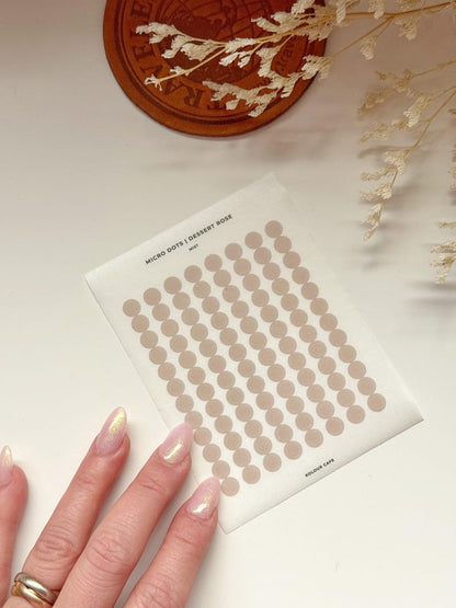 Planner Dots Washi Stickers | Dessert Rose Palette