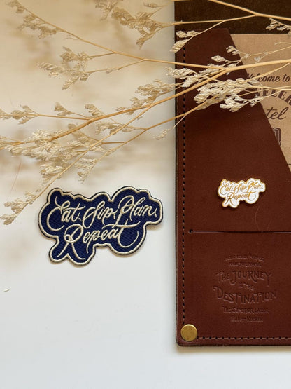 Stick On Embroidered Patch | Eat Sip Plan Repeat