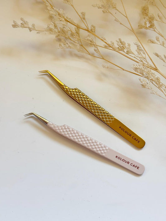 Neutral Colour and Gold Crafting Tweezers
