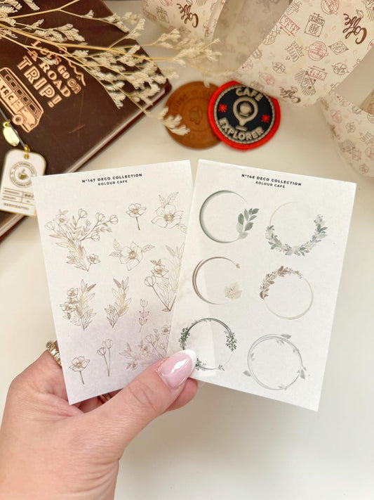 Floral Watercolor Stickers | N146 N147