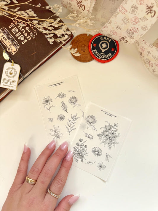 Floral Doodle Stickers | N152 N153