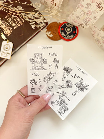 Floral Sketch Stickers | N157 N158