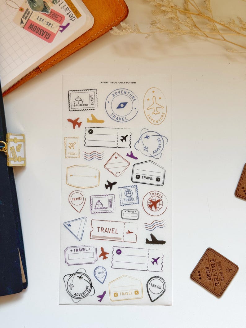 Travel Adventure Stickers | DK193 197
