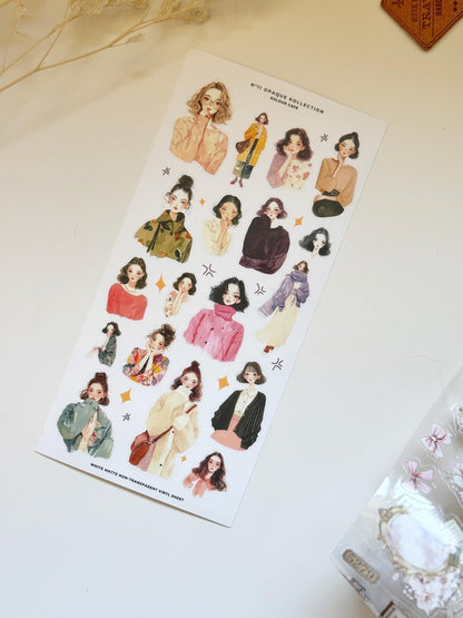 Fashion Girls Stickers | OPK N13 N14