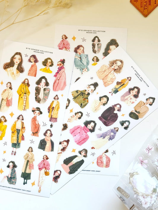 Fashion Girls Stickers | OPK N13 N14