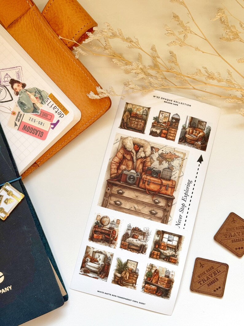 Vintage Travel Stickers | OPK21-23