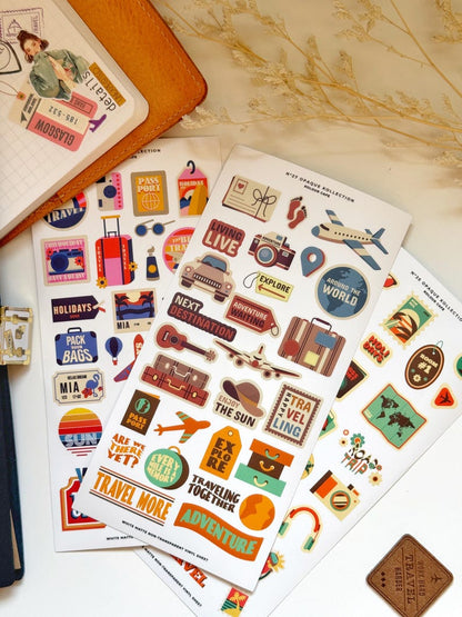 Retro Travel Stickers | OPK N25-27