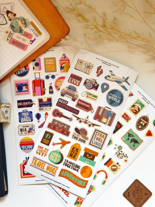 Retro Travel Stickers | OPK N25-27