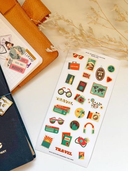 Retro Travel Stickers | OPK N25-27