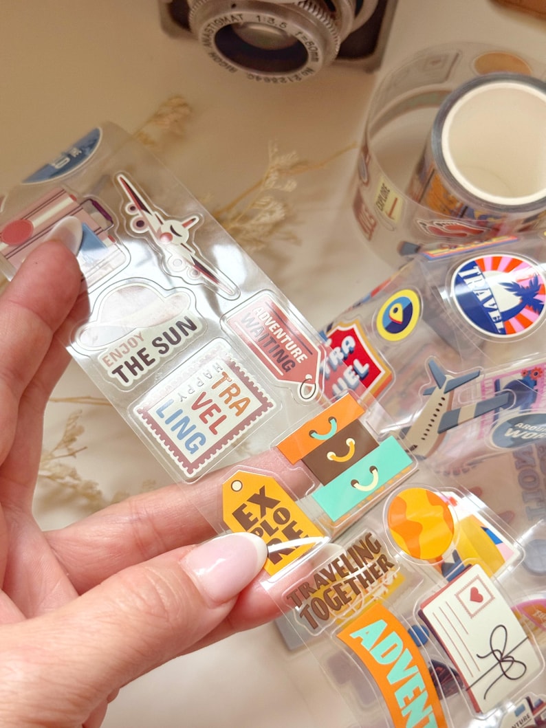 Retro Travel Stamps PET Tape | Issue 018