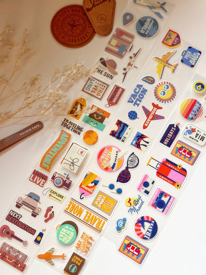 Retro Travel Stamps PET Tape | Issue 018
