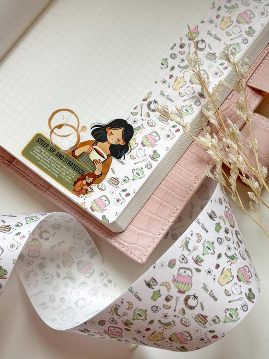 Tea Doodles 50mm Washi Tape | Issue 002
