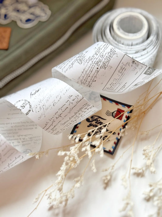 Vintage Text 50mm Washi Tape | Issue 006