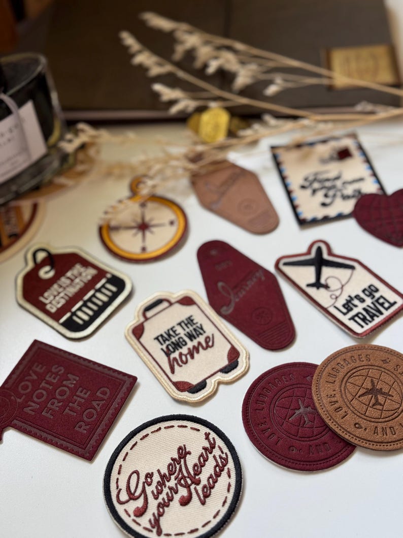 Stick On Embroidered Patch | Let's Go Travel