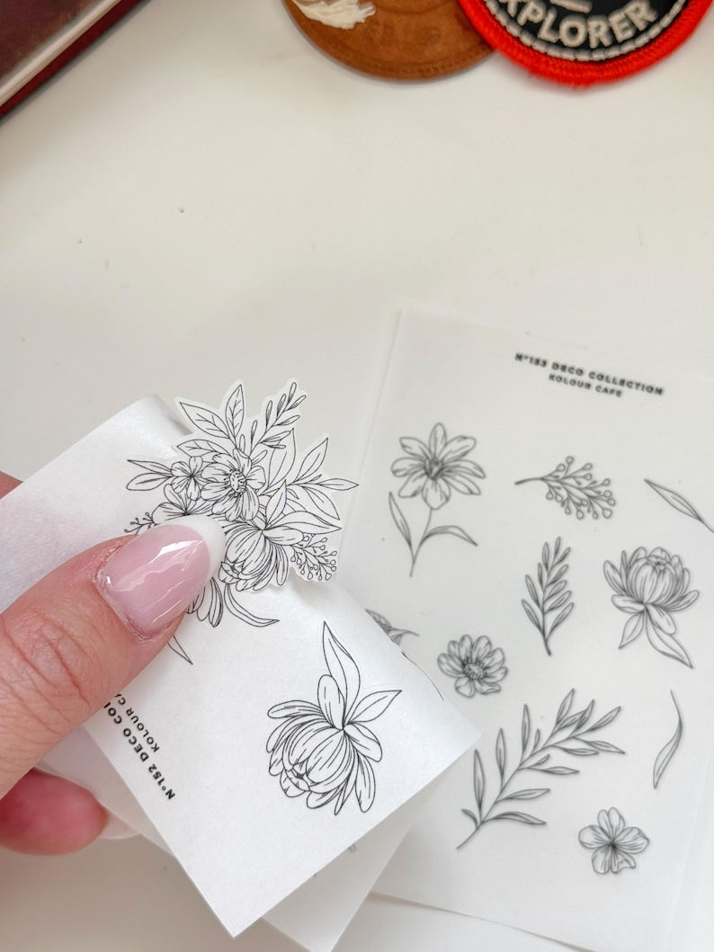 Floral Doodle Stickers | N152 N153
