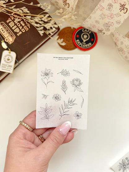 Floral Doodle Stickers | N152 N153